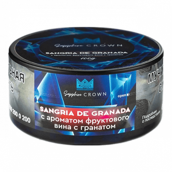 Табак Sapphire Crown - Sangria de Granada (Фруктовое Вино с Гранатом, 25 грамм) купить в Томске