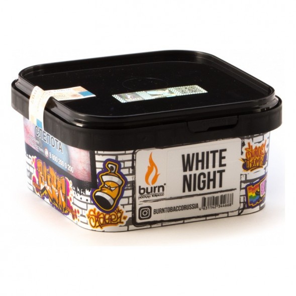 Табак Burn - White Night (Ананас Апельсин Ваниль, 200 грамм) купить в Томске