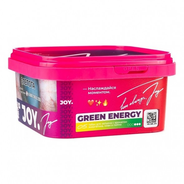 Табак Joy - Green Energy (Энергетик, Киви и Лайм, 200 грамм) купить в Томске