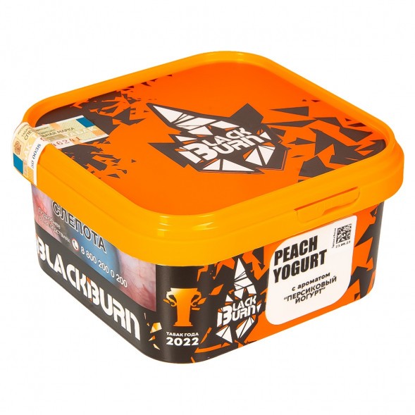 Табак BlackBurn - Peach Yogurt (Персиковый Йогурт, 200 грамм) купить в Томске