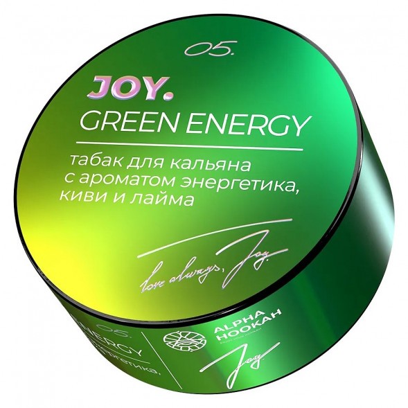Табак Joy - Green Energy (Энергетик, Киви и Лайм, 25 грамм) купить в Томске