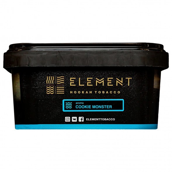 Табак Element Вода - Cookie Monster (Земляничное Печенье, 200 грамм) купить в Томске