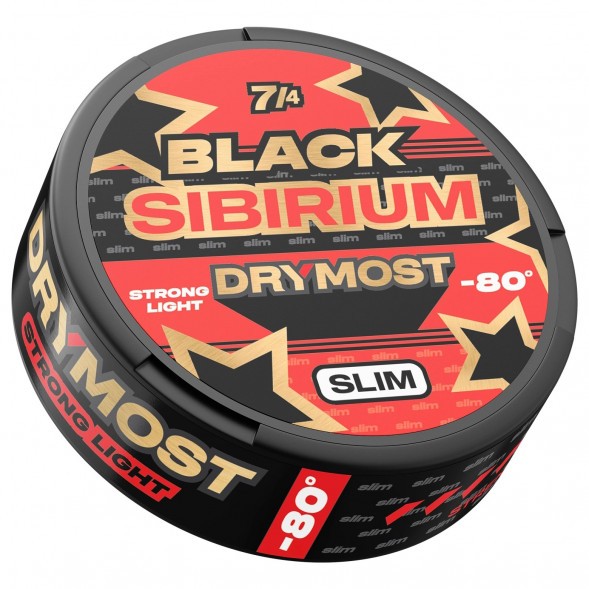 Табак жевательный DryMost - Black Sibirium -80 Slim (12 грамм) купить в Томске