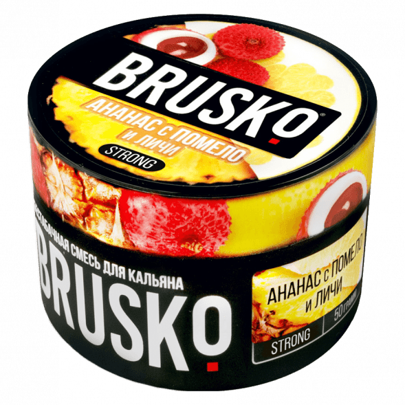 Смесь Brusko Strong - Ананас с Помело и Личи (50 грамм) купить в Томске