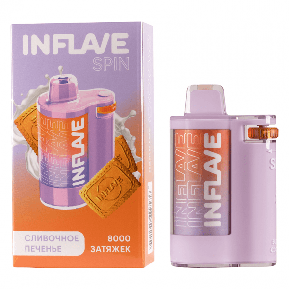 INFLAVE SPIN - Сливочное Печенье (8000 затяжек) купить в Томске
