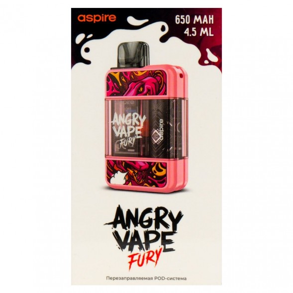 Электронная сигарета Brusko - Angry Vape Fury (650 mAh, Розовый) купить в Томске
