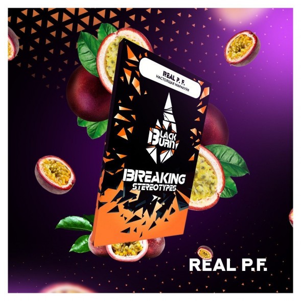 Табак BlackBurn - Real P.F. (Настоящая Маракуйя, 100 грамм) купить в Томске