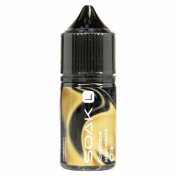 Жидкость SOAK L30 - Ice Cream Coconut (Кокосовое Мороженое, 30 мл, 2 мг) купить в Томске