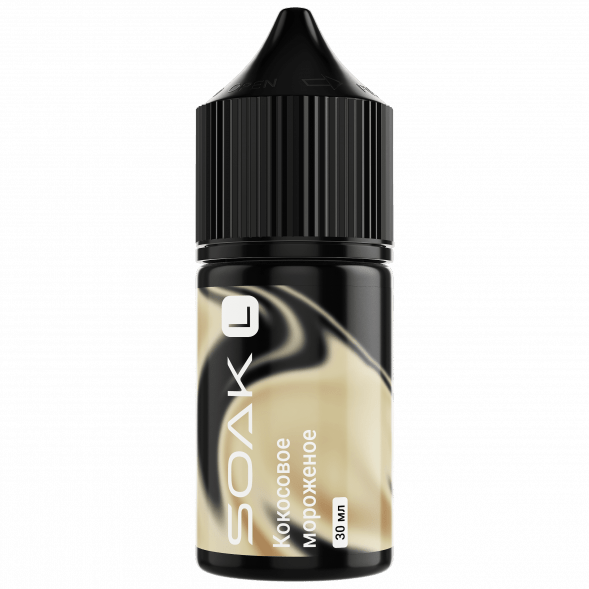Жидкость SOAK L30 - Ice Cream Coconut (Кокосовое Мороженое, 30 мл, 2 мг) купить в Томске