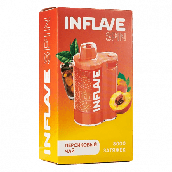 INFLAVE SPIN - Персиковый Чай (8000 затяжек) купить в Томске