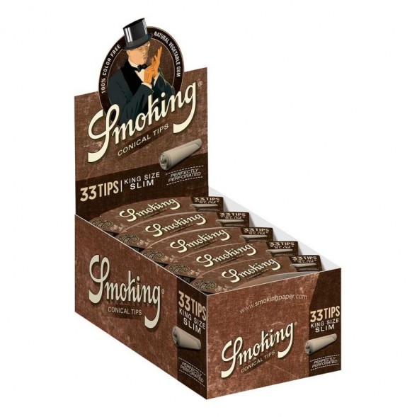 Фильтры Бумажные для самокруток Smoking - KS Contip Brow (33 штуки) купить в Томске