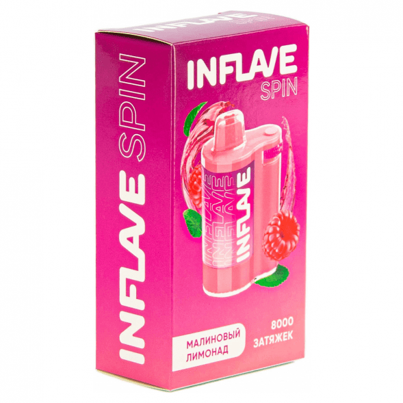 INFLAVE SPIN - Малиновый Лимонад (8000 затяжек) купить в Томске