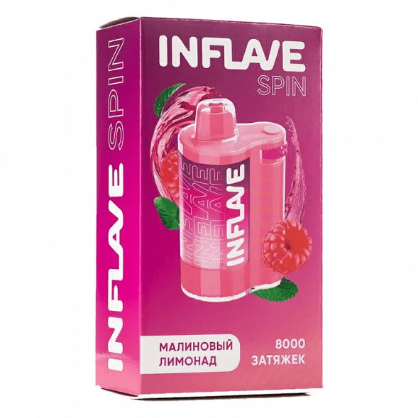 INFLAVE SPIN - Малиновый Лимонад (8000 затяжек) купить в Томске