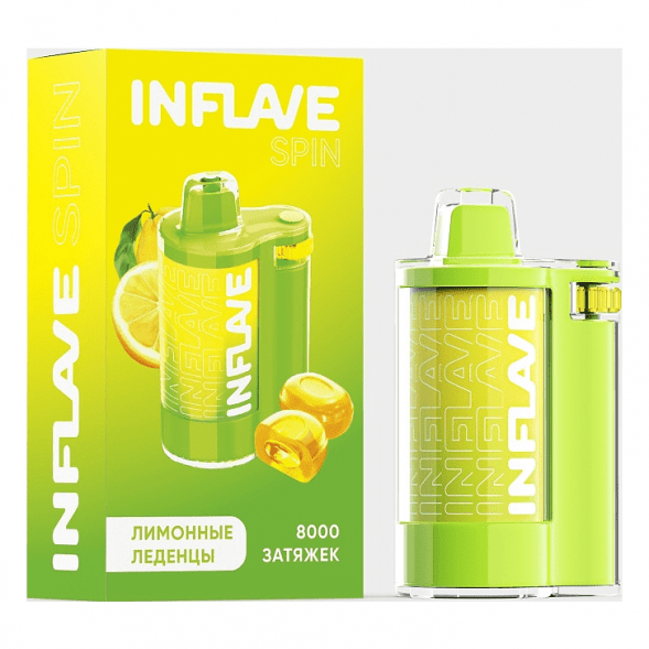 INFLAVE SPIN - Лимонные Леденцы (8000 затяжек) купить в Томске