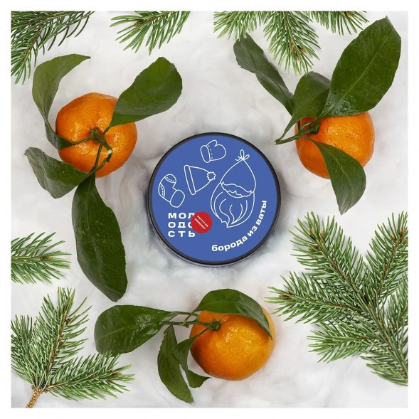 Табак Молодость - Борода из Ваты (Мандарины и Ёлка, 25 грамм) купить в Томске