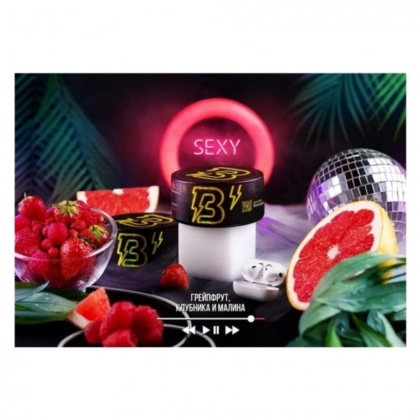 Табак Banger - Sexy (Грейпфрут, Клубника, Малина, 25 грамм) купить в Томске