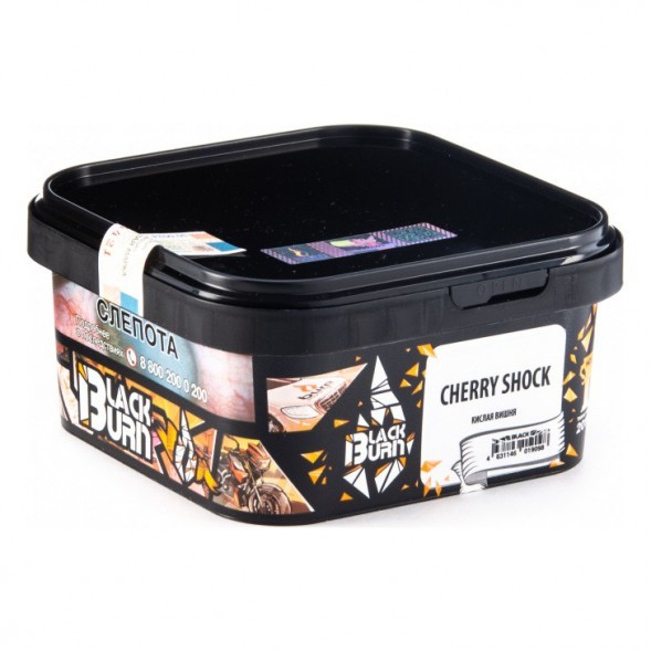 Табак BlackBurn - Cherry Shock (Кислая Вишня, 200 грамм) купить в Томске