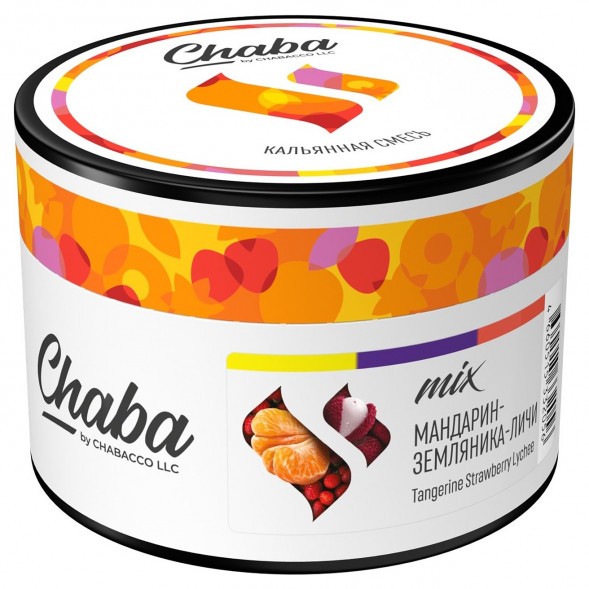 Смесь Chaba Mix - Tangerine Strawberry Lychee (Мандарин, Земляника, Личи, 40 грамм) купить в Томске
