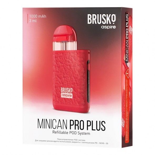 Электронная сигарета Brusko - Minican PRO Plus (Красный) купить в Томске