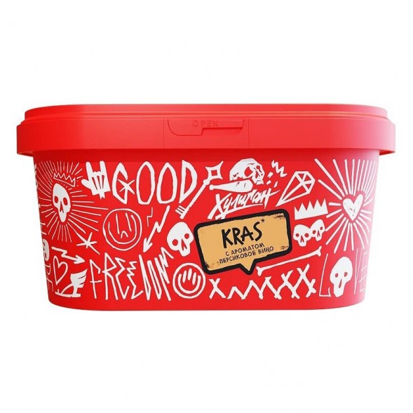 Табак Хулиган - KRAS (Персиковое Вино, 200 грамм) купить в Томске