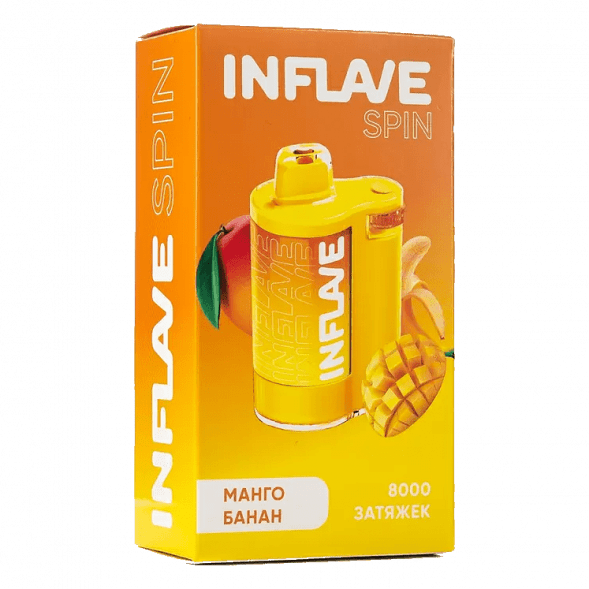 INFLAVE SPIN - Манго Банан (8000 затяжек) купить в Томске