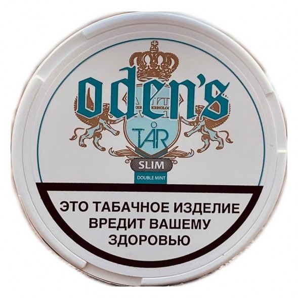 Табак жевательный ODENS - TAR Double Mint Slim (10 грамм, Россия) купить в Томске
