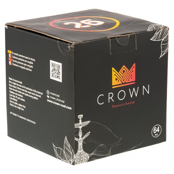 Уголь Crown (26 мм, 64 кубика) купить в Томске