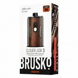 Электронная сигарета Brusko - Cloudflask 3 (Коричневый)