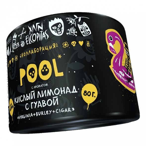 Табак Хулиган - POOL (Кислый Лимонад с Гуавой, 80 грамм) купить в Томске