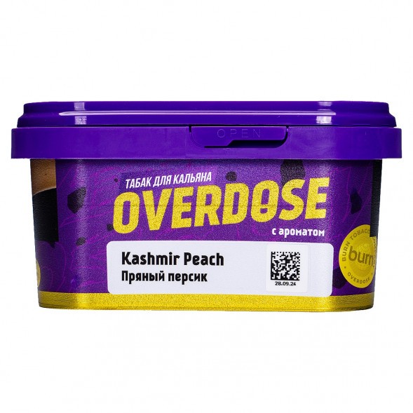 Табак Overdose - Kashmir Peach (Пряный Персик, 200 грамм) купить в Томске