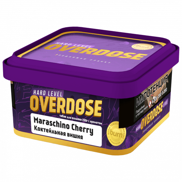 Табак Overdose - Maraschino Cherry (Коктейльная Вишня, 200 грамм) купить в Томске