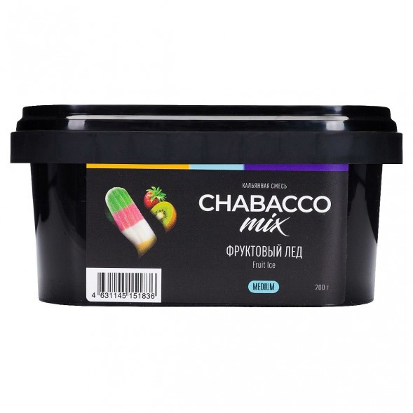Смесь Chabacco MIX MEDIUM - Fruit Ice (Фруктовый Лёд, 200 грамм) купить в Томске