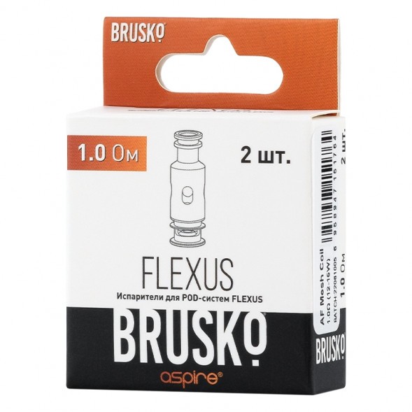 Испарители для Brusko Flexus (AF Mesh Coil, 1 Ом, 2 шт.) купить в Томске