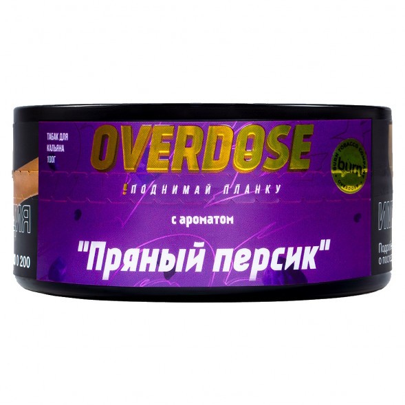 Табак Overdose - Kashmir Peach (Пряный Персик, 100 грамм) купить в Томске