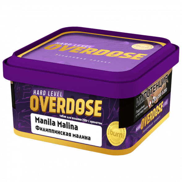 Табак Overdose - Manila Malina (Филиппинская Малина, 200 грамм) купить в Томске