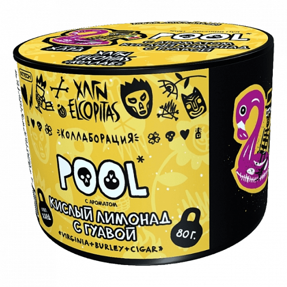 Табак Хулиган Hard - POOL (Кислый Лимонад с Гуавой, 80 грамм) купить в Томске