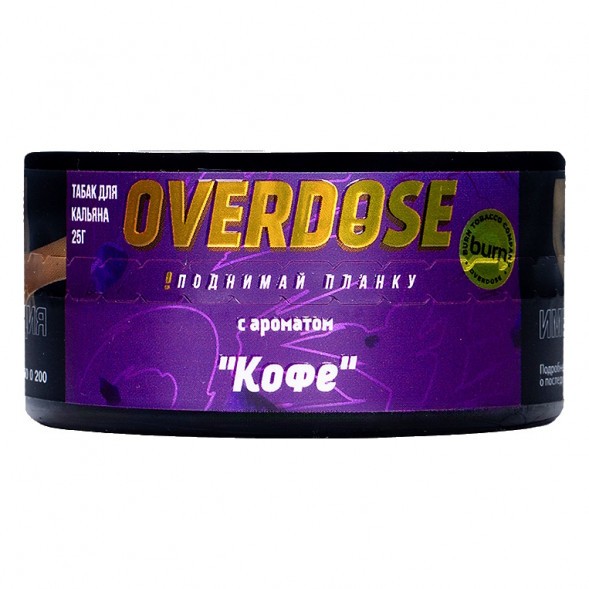 Табак Overdose - Coffee (Кофе, 25 грамм) купить в Томске