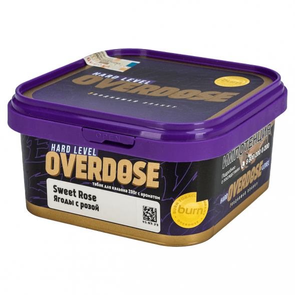 Табак Overdose - Sweet Rose (Ягоды с Розой, 200 грамм) купить в Томске
