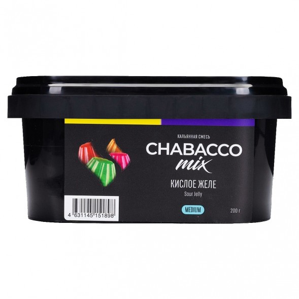 Смесь Chabacco MIX MEDIUM - Sour Jelly (Кислое Желе, 200 грамм) купить в Томске