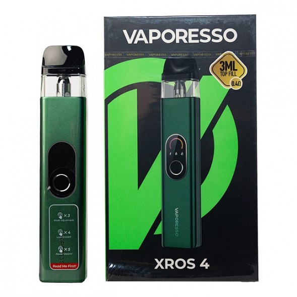 Электронная сигарета Vaporesso XROS 4 - Green (Зелёная) купить в Томске