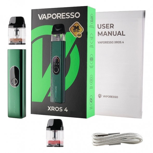 Электронная сигарета Vaporesso XROS 4 - Green (Зелёная) купить в Томске