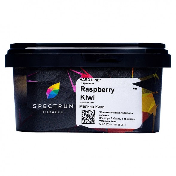 Табак Spectrum Hard - Raspberry Kiwi (Малина Киви, 200 грамм) купить в Томске
