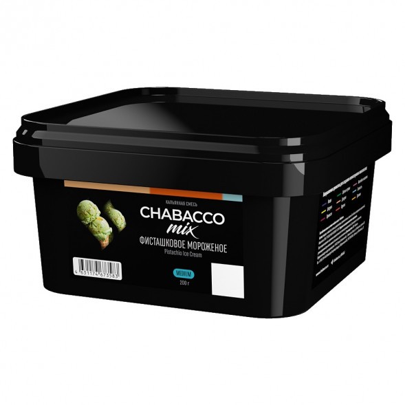 Смесь Chabacco MIX MEDIUM - Pistachio Ice Cream (Фисташковое Мороженое, 200 грамм) купить в Томске