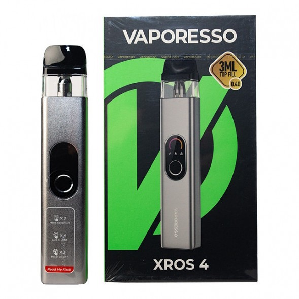 Электронная сигарета Vaporesso XROS 4 - Silver (Серебряная) купить в Томске