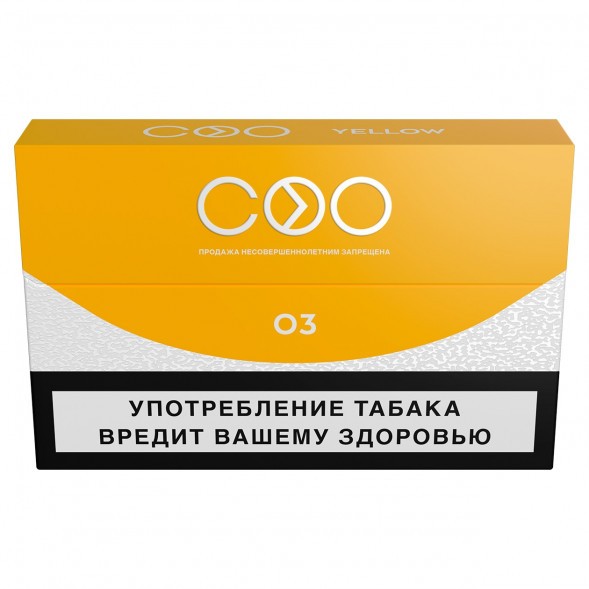 Стики COO - YELLOW (Светлый Табак, 10 пачек) купить в Томске