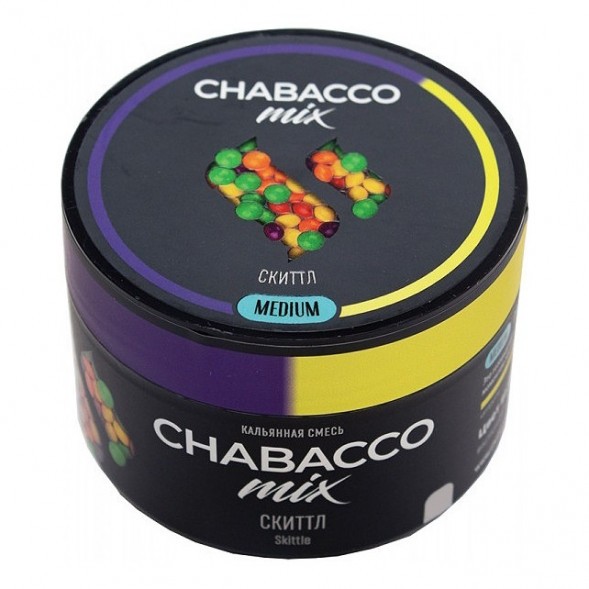 Смесь Chabacco MIX MEDIUM - Skittle (Скиттл, 40 грамм) купить в Томске