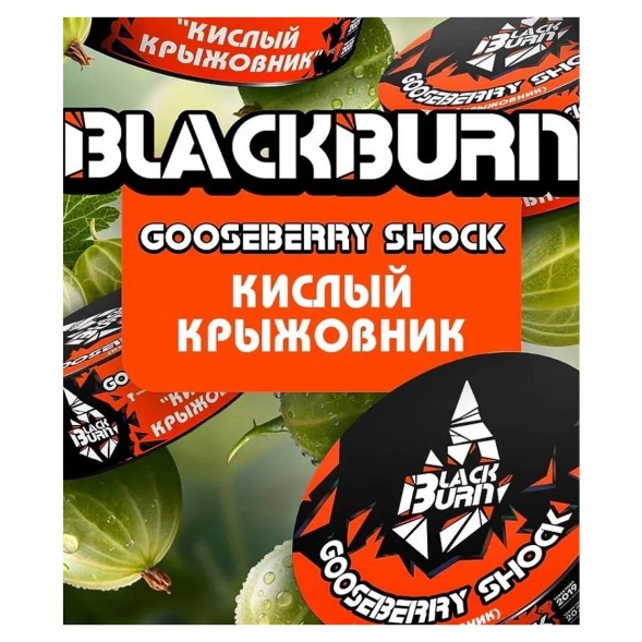 Табак BlackBurn - Gooseberry Shock (Кислый Крыжовник, 25 грамм) купить в Томске
