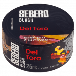 Табак Sebero Black - Del Toro (Бабл гам с Цитрусом, 25 грамм)