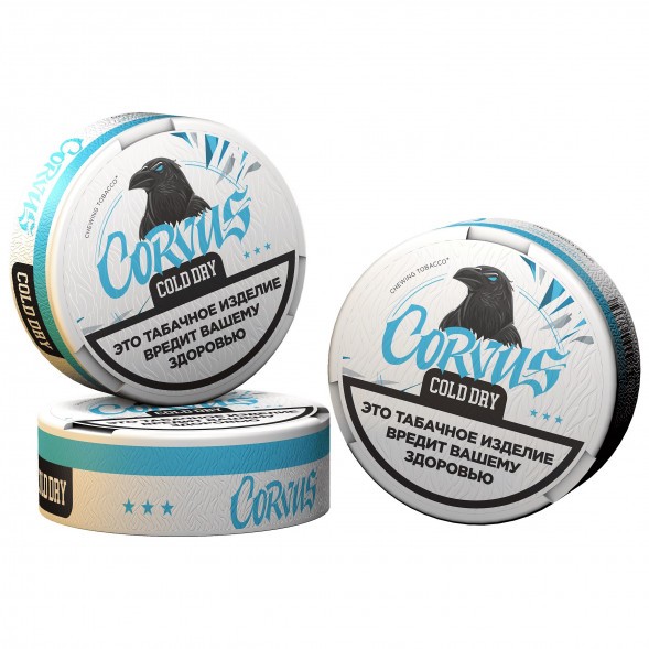 Табак жевательный CORVUS - Cold Dry MEDIUM (13 грамм) купить в Томске