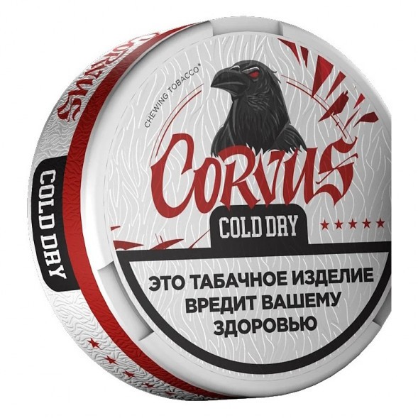Табак жевательный CORVUS - Cold Dry STRONG (13 грамм) купить в Томске